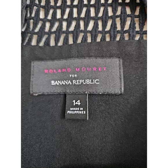 Roland Mouret Dress for Banana Republic Black Bodycon Dress Size 14 Unlined. - Picture 9 of 10